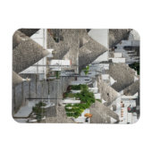 Magnet Flexible Rue avec trulli maisons à Alberobello, Pouilles (Horizontal)