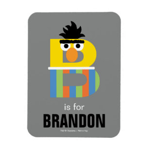 Magnet Flexible Rue Sésame   B est pour Bert