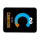 Magnet Flexible Rue Sésame | C est pour Cookie Monster (Horizontal)