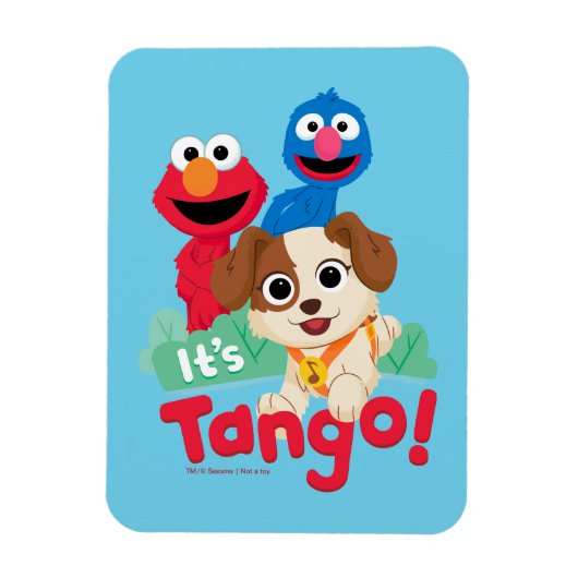 Magnet Flexible Rue Sésame | C'est Tango avec Elmo & Grover (Vertical)