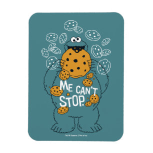 Magnet Flexible Rue Sésame   Cookie Monster - Me Can't Stop