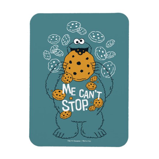 Magnet Flexible Rue Sésame | Cookie Monster - Me Can't Stop (Vertical)