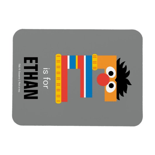 Magnet Flexible Rue Sésame | E est pour Ernie (Horizontal)