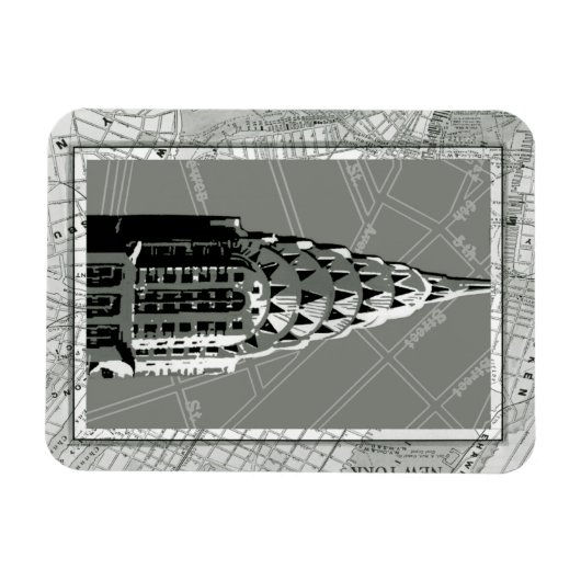 Magnet Flexible Rues de New York avec Empire State Building (Horizontal)