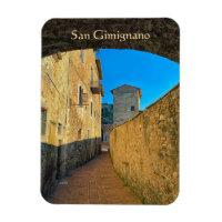 Rues de San Gimignano Photo aimant flexible