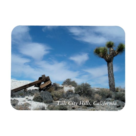 Magnet Flexible Ruines de la mine Talc avec Joshua Tree (Horizontal)