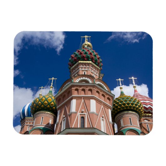 Magnet Flexible Russie, Moscou, Carré rouge. St Basil's 2 (Horizontal)