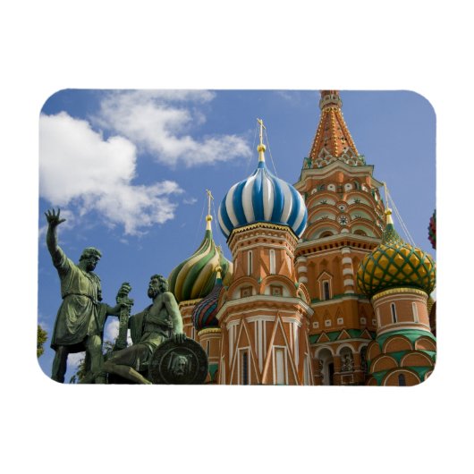 Magnet Flexible Russie, Moscou, Carré rouge. St Basil's 3 (Horizontal)