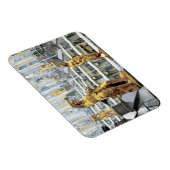 Magnet Flexible Russie, Saint-Pétersbourg, Peterhof, Samson et (Côté Droit)