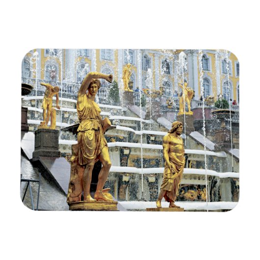 Magnet Flexible Russie, Saint-Pétersbourg, Peterhof, Samson et (Horizontal)