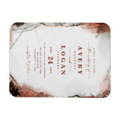 Magnet Flexible Rust Ethereal & Hunter Green Faire-part de mariage (Horizontal)