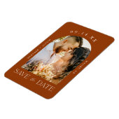 Magnet Flexible Rust Terracotta Boho automne photo Enregistrer la  (Côté Gauche)