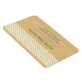 Magnet Flexible Rustic Chevron Enregistrer l'aimant de la date, iv (Côté Droit)