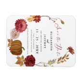 Magnet Flexible Rustic Citrouille Automne Automne Économisez La Da (Horizontal)