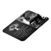 Magnet Flexible Rustic Heart Tree Photo Mariage Enregistrer La Dat (Côté Gauche)