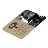Magnet Flexible Rustic Heart Tree Photo Mariage Enregistrer La Dat (Côté Gauche)