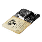 Magnet Flexible Rustic Heart Tree Photo Mariage Enregistrer La Dat (Côté Gauche)