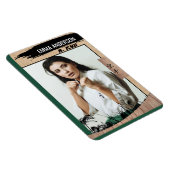 Magnet Flexible Rustic Karate Green Belt Wood Trading Card (Côté Droit)