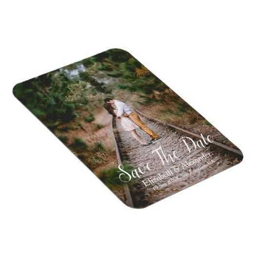 Magnet Flexible Rustic Woodland Save The Date (Côté Droit)