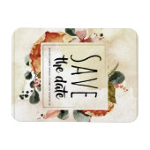 Magnet Flexible Rustique Automne aquarelle Floral Enregistrer la d (Horizontal)