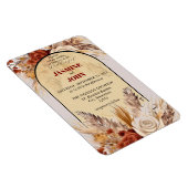 Magnet Flexible Rustique Boho Floral Faire-part de mariage d'autom (Côté Droit)