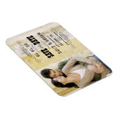 Magnet Flexible Rustique Enregistrer l'aimant photo de date (Côté Droit)