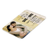 Magnet Flexible Rustique Enregistrer l'aimant photo de date (Côté Gauche)