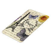 Magnet Flexible rustique français scripts de pays paris eiffel tow (Côté Gauche)