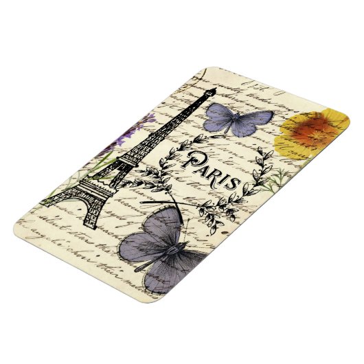 Magnet Flexible rustique français scripts de pays paris eiffel tow (Côté Gauche)