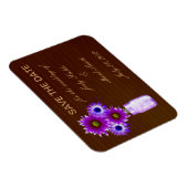 Magnet Flexible Rustique Purple Mason Jar Enregistrer l'aimant Dat (Côté Droit)