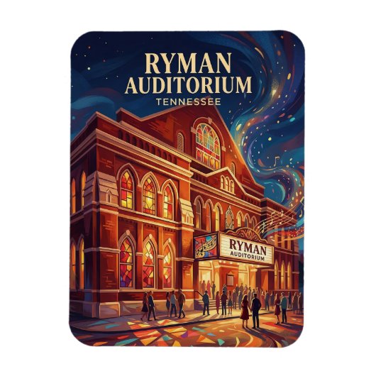 Magnet Flexible Ryman Auditorium Tennessee (Vertical)