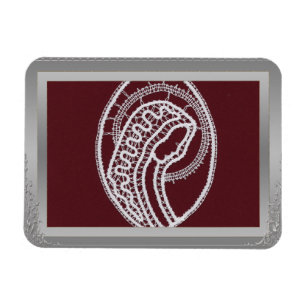 Magnet Flexible S. Mary Elegant bordure argent cadre photo personn