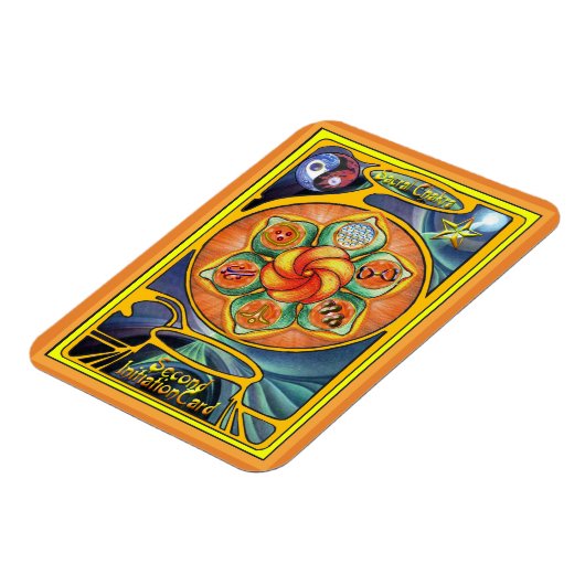 Magnet Flexible Sacral Chakra Mandala (Côté Gauche)