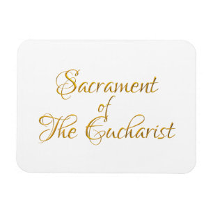 Magnet Flexible Sacrament de The Eucharist Golden 3D