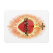 Magnet Flexible Sacré Coeur de Jésus (Horizontal)
