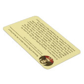 Magnet Flexible Sacré Coeur Jésus Consecrète Prière de Renouvellem (Côté Droit)