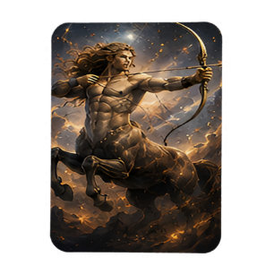Magnet Flexible Sagittaire Zodiaque Archer Céleste Astrologie Symb