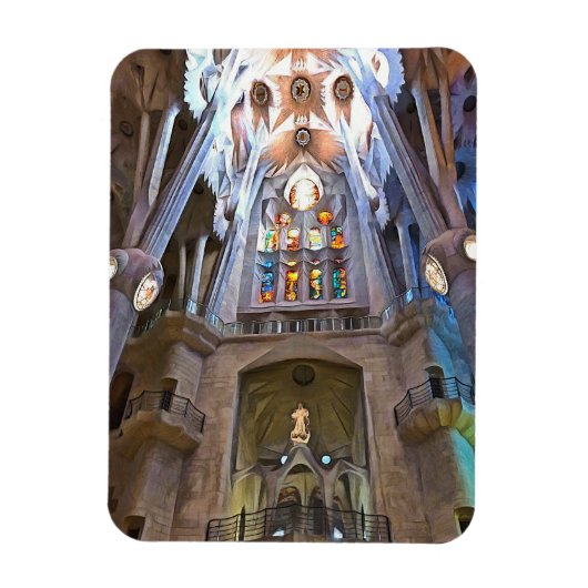 Magnet Flexible Sagrada Familia. Intérieur. Vue 25. (Vertical)