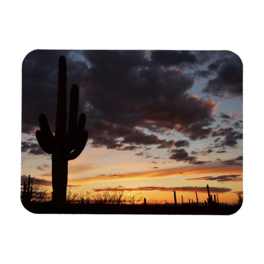 Magnet Flexible Saguaro Sunset III Arizona Desert Paysage (Horizontal)