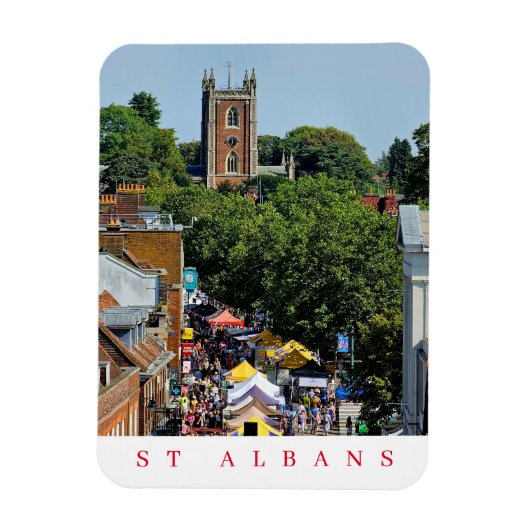 Magnet Flexible Saint Albans vue marché aimant frigo (Vertical)