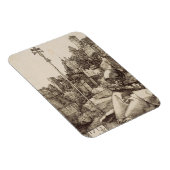 Magnet Flexible Saint Anthony Lecture par Albrecht Durer (Côté Droit)