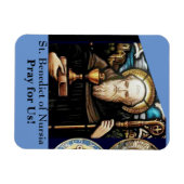 Magnet Flexible Saint Benoît de Nursia (Horizontal)