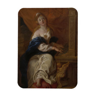 Magnet Flexible Saint Cecilia c.1700 (Pétrole sur papier)