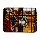 Magnet Flexible Saint Cecilia Patron Saint de la Musique Vitrail (Horizontal)