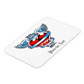 Magnet Flexible Saint-Coeur cool avec Ange (Côté Gauche)