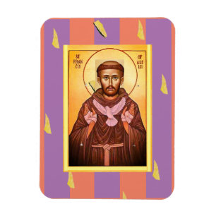 Magnet Flexible Saint François d'Assise aimable photo