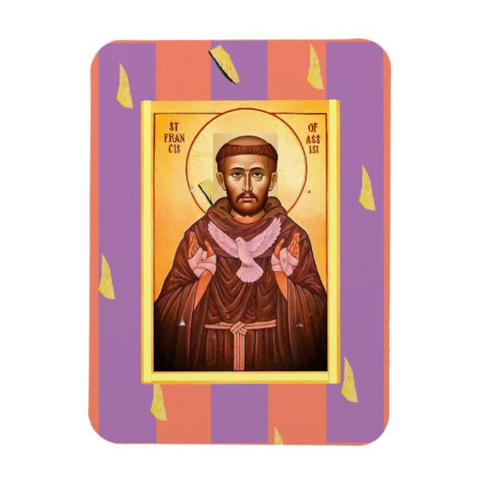 Magnet Flexible Saint François d'Assise aimable photo (Vertical)