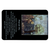 Magnet Flexible Saint François d'Assise, éditable prière pour les (Horizontal)