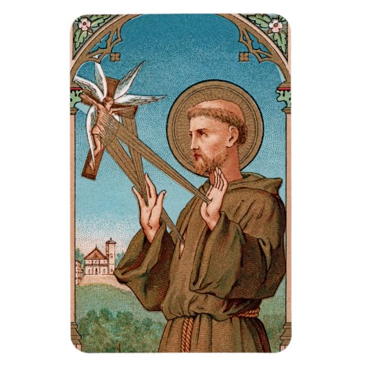 Magnet Flexible Saint François d'Assise, Pater Seraphicus (SAU 040 (Vertical)