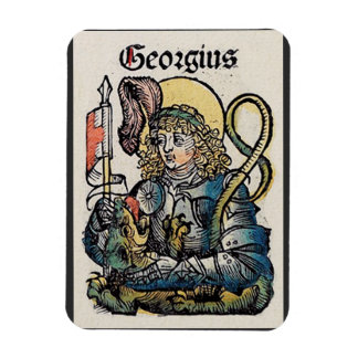 Magnet Flexible Saint Georges de la Chronique de Nuremberg